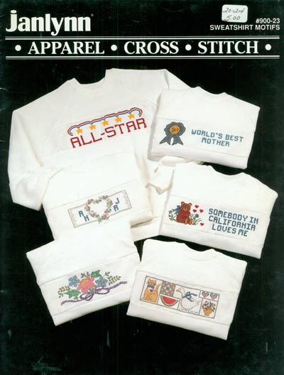 Sweatshirt Motifs Cross Stitch Leaflet