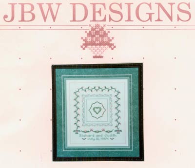 Wedding Sampler in Cross Stitch Cross Stitch Leaflet