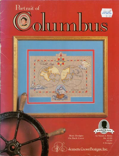 Portrait of Columbus Cross Stitch Leaflet