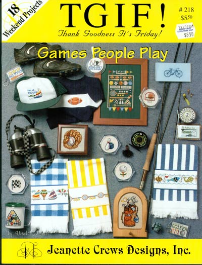 TGIF! Games People Play Cross Stitch Leaflet