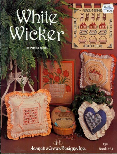 White Wicker Cross Stitch Leaflet