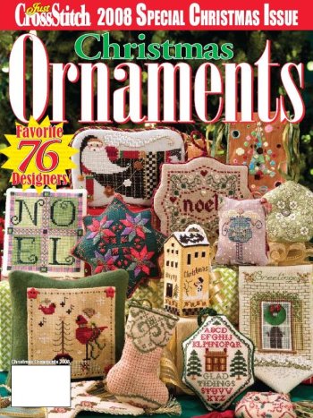 Just Cross Stitch 2008 Special Christmas Ornaments Issue Hoffman Media