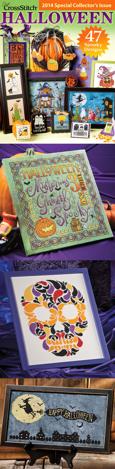 Just Cross Stitch 2014 Halloween Special Collector's Issue Cross Stitch Magazine