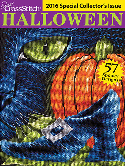 Just Cross Stitch 2016 Halloween Special Collector's Issue Cross Stitch Magazine