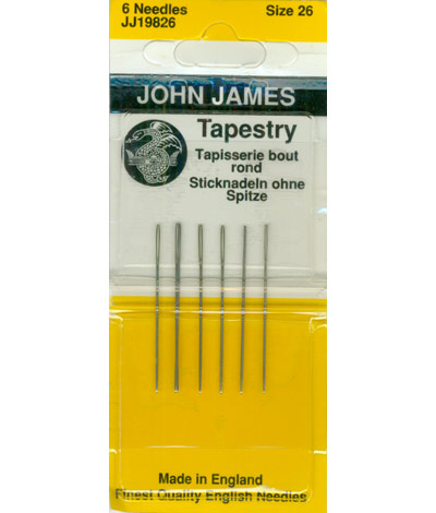 John James Tapestry size 26 needles Cross Stitch Notions