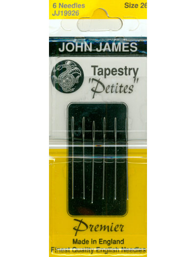 John James Tapestry Petites size 26 needles Cross Stitch Notions