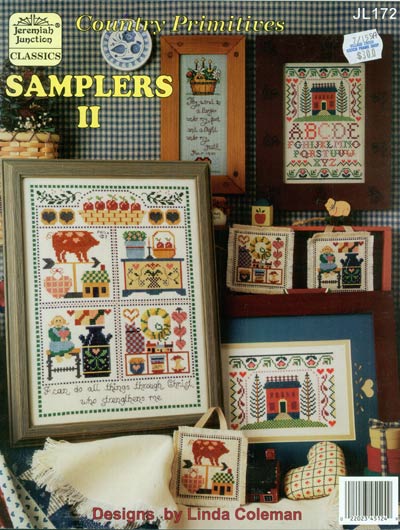 Country Primitives Samplers ll Cross Stitch Leaflet