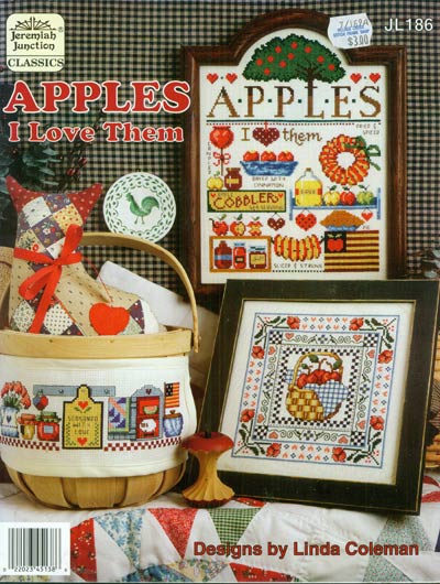 Apples I Love Them Cross Stitch Leaflet