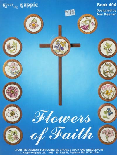 Flowers of Faith - Kount on Kappie Cross Stitch Leaflet