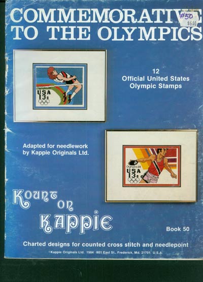 Commemorative To The Olympics - Kount on Kappie Cross Stitch Leaflet