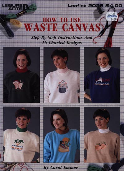 How To Use Waste Canvas Cross Stitch Leaflet
