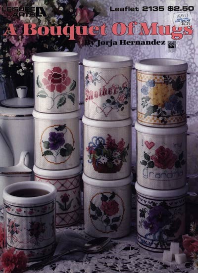 A Bouquet Of Mugs Cross Stitch Leaflet
