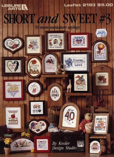 Short And Sweet Number 3 Cross Stitch Leaflet