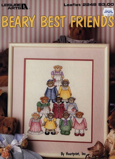 Beary Best Friends Cross Stitch Leaflet