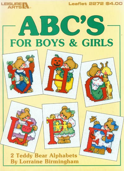 A B C'S For Boys & Girls Cross Stitch Leaflet