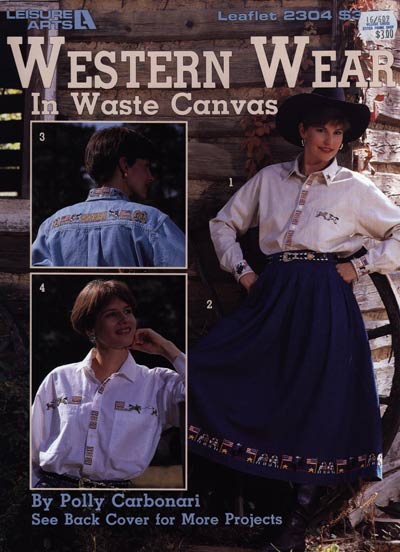Western Wear In Waste Canvas Cross Stitch Leaflet
