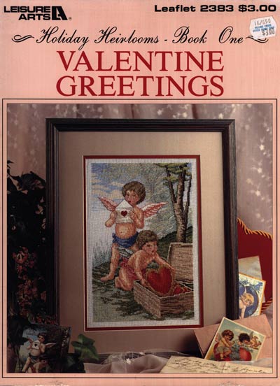Valentine Greetings Cross Stitch Leaflet