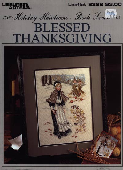 Blessed Thanksgiving Cross Stitch Leaflet