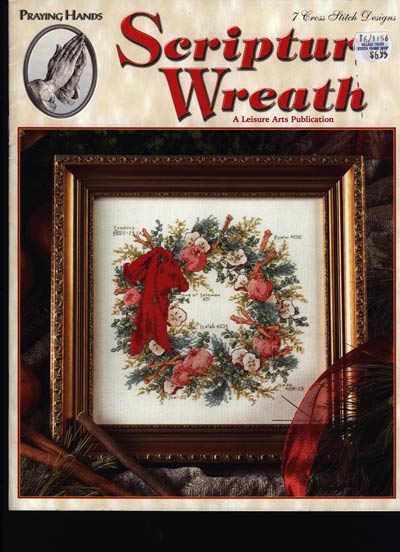 Scripture Wreath Cross Stitch Leaflet