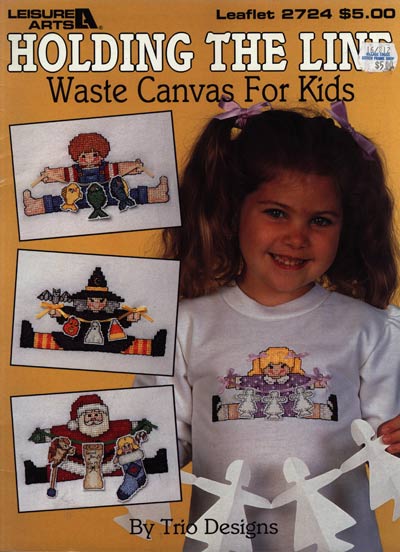 Holding The Line - Waste Canvas For Kids Cross Stitch Leaflet