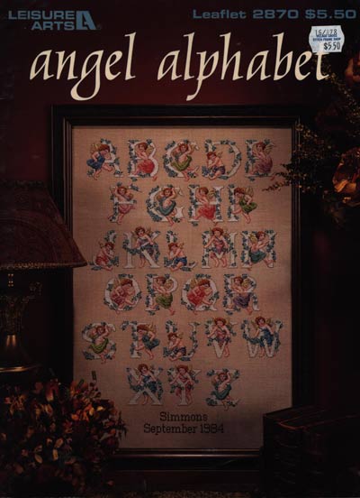 Angel Alphabet Cross Stitch Leaflet