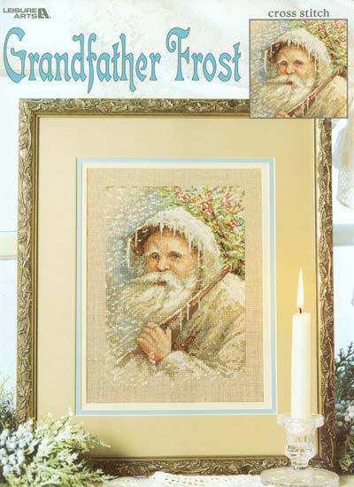 Grandfather Frost Cross Stitch Leaflet