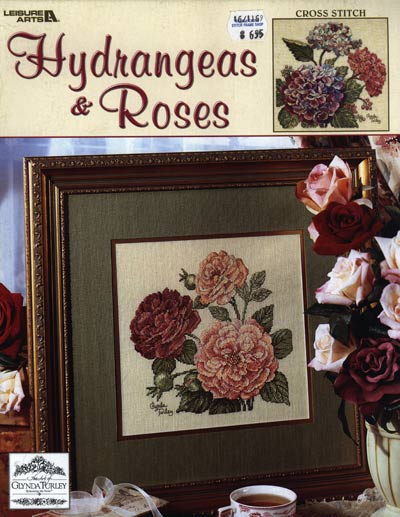 Hydrangeas and Roses Cross Stitch Leaflet