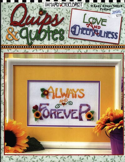 Quips and Quotes Cross Stitch Leaflet