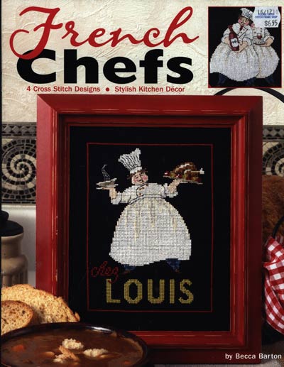 French Chefs Cross Stitch Leaflet