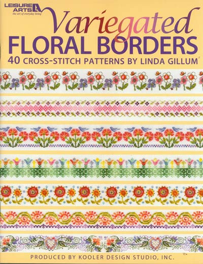 Variegated Floral Borders Cross Stitch Leaflet