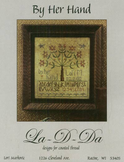 By Her Hand Cross Stitch Leaflet