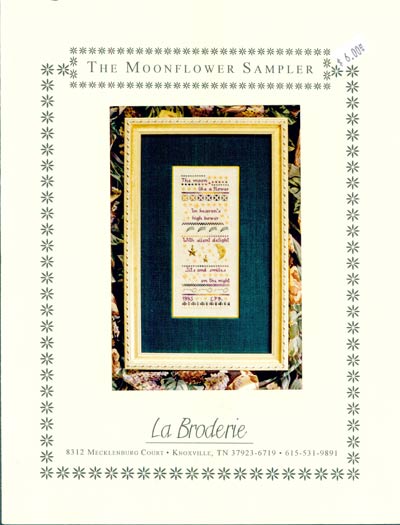 The Moonflower Sampler Cross Stitch Leaflet