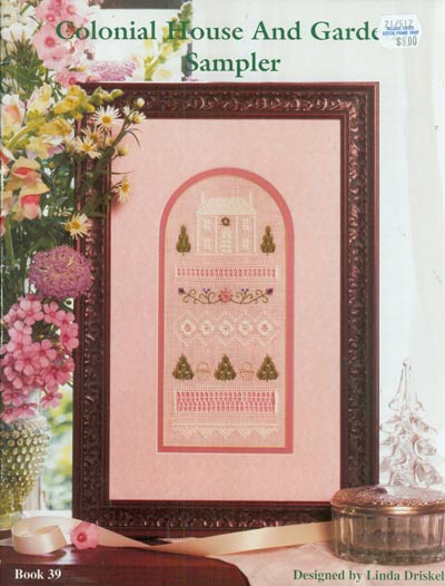Colonial House And Garden Sampler Cross Stitch Leaflet