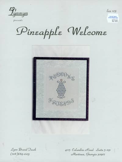 Pineapple Welcome Cross Stitch Leaflet