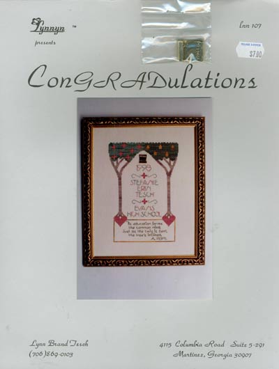 Congratulations Cross Stitch Leaflet