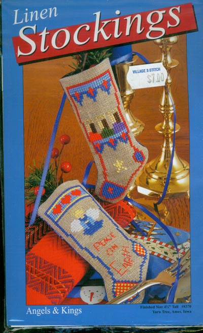 Linen Stocking Angels and Kings Kit Cross Stitch Kit