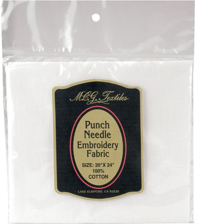 White Punch Needle Cloth 20x24 inches Cross Stitch Notions