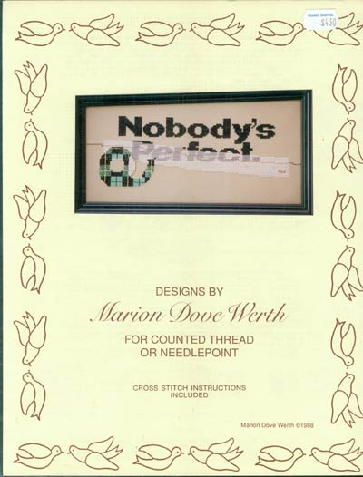 Nobody's Perfect Cross Stitch Leaflet