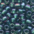Glass Pebble Beads: 05270 Bottle Green Cross Stitch Beads