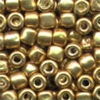 Glass Pebble Beads: 05557 Old Gold Cross Stitch Beads