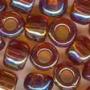 Glass Pebble Beads: 05609 Opal Smoky Topaz Cross Stitch Beads