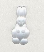 Glass Treasures 12242 Petite Standing Rabbit Matte Cross Stitch Beads