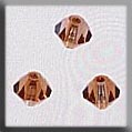 Crystal Treasures: 13064 Rondele Champagne Cross Stitch Beads