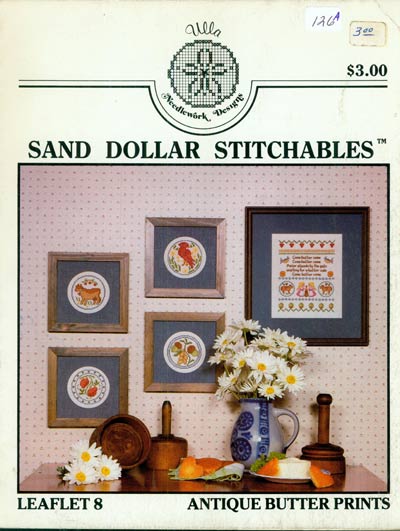 Antique Butter Prints - Sand Dollar Stitchables Cross Stitch Leaflet
