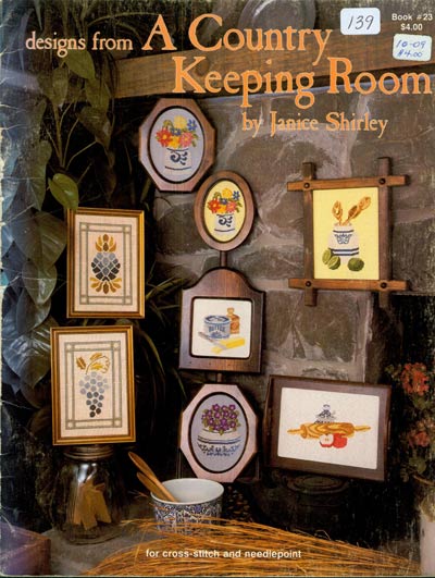 designs from A Country Keeping Room Cross Stitch Leaflet