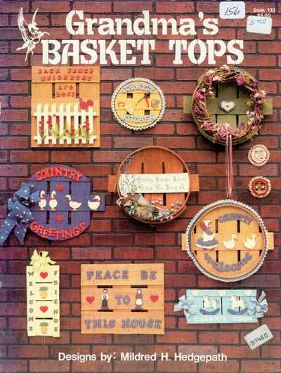 Grandma's Basket Tops Cross Stitch Leaflet