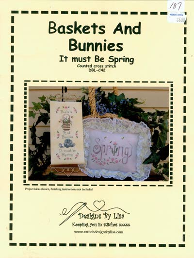 Baskets and Bunnies - It Must Be Spring Cross Stitch Leaflet