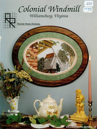 Colonial Windmill - Williamsburg, Virginia Cross Stitch Leaflet
