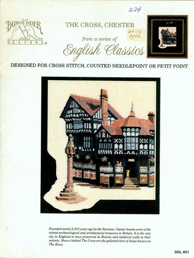 The Cross, Chester - from a series of English Classics Cross Stitch Leaflet