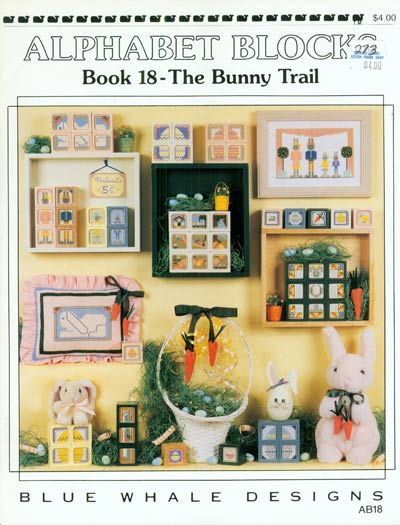 Alphabet Blocks Book 18 - The Bunny Trail Cross Stitch Leaflet